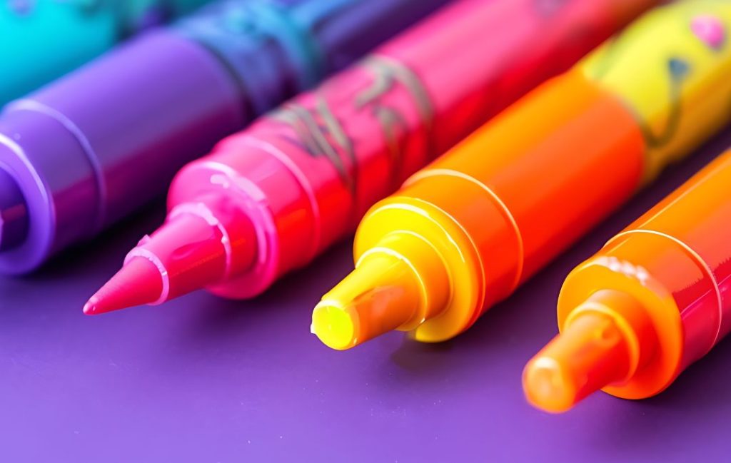 Rotuladores acrílicos de colores
