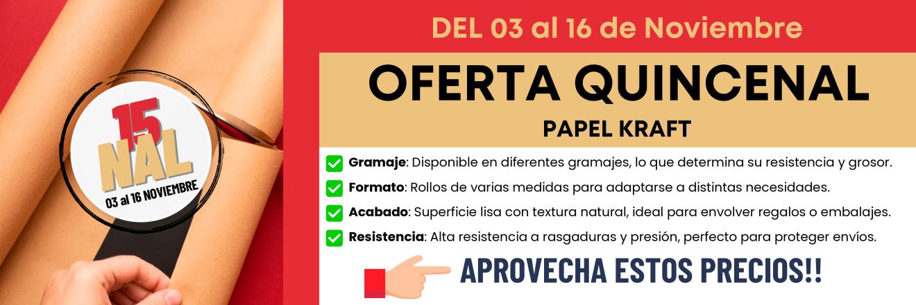 QUINCENA ESPECIAL PAPEL KRAFT