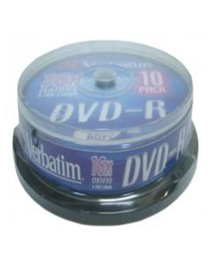 DVD-R (#) VERBATIM 16X 4.7GB TARRINA 10UD