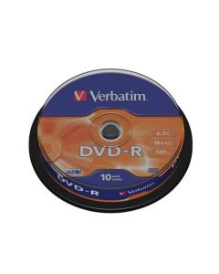 DVD-R (#) VERBATIM 16X 4.7GB TARRINA 10UD
