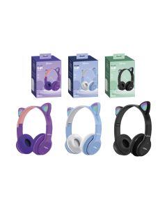 AURICULAR DIADEMA UMAY BLUETOOTH GAMER OREJITAS CON LUZ