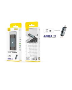 LECTOR TARJETAS ONE+ USB-TYPE-C GRIS