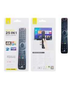 MANDO A DISTANCIA TV ONE+ UNIVERSAL NR9486 NEGRO