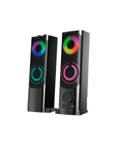 ALTAVOCES MULTIMEDIA MTK USB 2.0 BARRA DE SONIDO GAMMING TF4195 2X5W LUCES RGB NEGRO