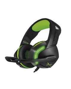 AURICULAR DIADEMA DROXIO GAMING LEYON CON MICROFONO NEGRO/VERDE