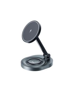 CARGADOR INALAMBRICO MTK QI 3 EN 1 15W NEGRO