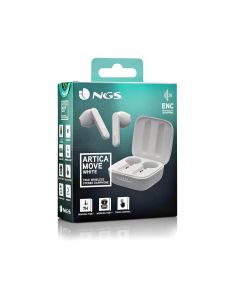AURICULAR BLUETOOTH NGS ARTICA MOVE CON BASE DE CARGA BLANCO