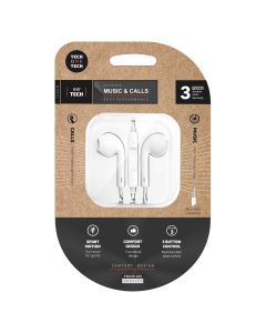 AURICULAR TECHONETECH EARTECH JACK 3,5MM BLANCO