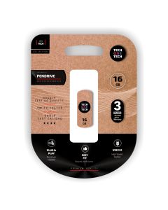 MEMORIA (#) USB 2.0 TECHONETECH PRO SMART CLIPTECH 16GB BLANCA