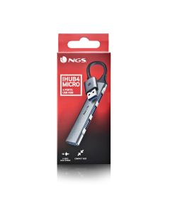 HUB USB NGS MICRO IHUB4 3.2 4 PUERTOS NEGRO