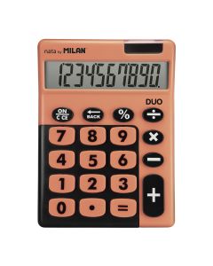 CALCULADORA MILAN 10 DIGITOS TOUCH DUO NARANJA