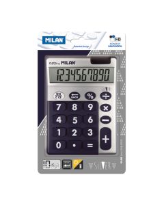 CALCULADORA MILAN 10 DIGITOS SILVER AZUL