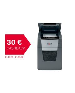 DESTRUCTORA OFICINA REXEL OPTIMUM AUTO+ 100X CORTE EN PARTICULAS 4X28MM 100H