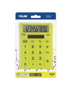 CALCULADORA MILAN 10 DIGITOS ACID AMARILLA