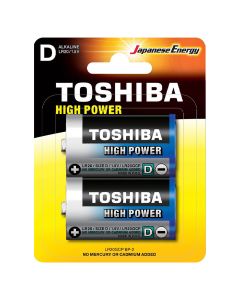 PILAS ALCALINAS TOSHIBA HIGH POWER LR20 D 1.5V BLISTER 2UD