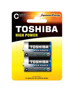 PILAS ALCALINAS TOSHIBA HIGH POWER LR14 C 1.5V BLISTER 2UD