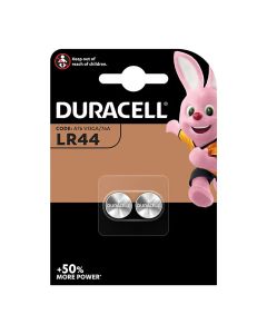 PILAS BOTON DURACELL ALCALINA LR44 1,5V BLISTER 2UD