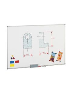 PIZARRA BLANCA FAIBO MAGNETICA ACERO LACADO MARCO ALUMINIO 840-10 60X90