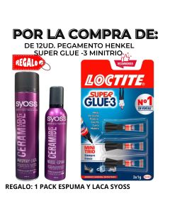 PEGAMENTO HENKEL SUPER GLUE-3 MINI TRIO 3X1G BLISTER