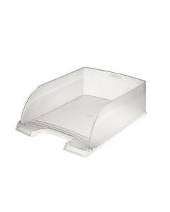 BANDEJA OFICINA LEITZ PLUS JUMBO POLIESTIRENO TRANSPARENTE APILABLE CRISTAL