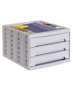 BUCK ARCHIVOTEC 6000 3 CAJONES 370X305X215 GRIS