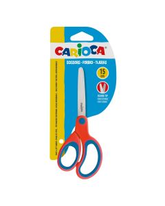 TIJERA ESCOLAR CARIOCA 15CM AMBIDIESTRO BLISTER