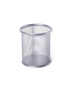 PORTALAPICES PRAXTON REJILLA METALICO REDONDO PLATA