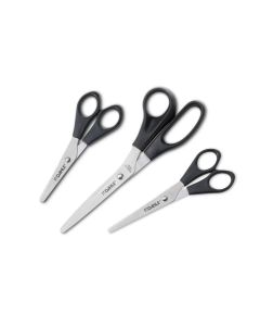 TIJERA OFICINA DAHLE 13-15-18CM HOME NEGRA JUEGO 3UD