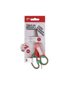 TIJERA ESCOLAR APLI NOMBRE 13,5CM ROJA