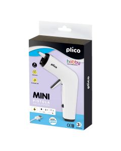PISTOLA TERMOFUSIBLE PLICO MINI CON BATERIA 10W