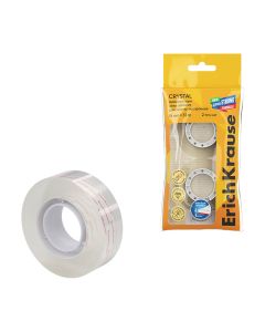 CINTA ADHESIVA ERICH KRAUSE CRYSTAL 18MMX33M BLISTER 2UD