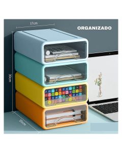 ORGANIZADOR OFICINA ALEX BOG CAJONERA APILABLE 17X25X7CM