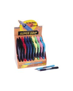 BOLIGRAFO PILOT SUPER GRIP SURTIDO EXPOSITOR 60UD