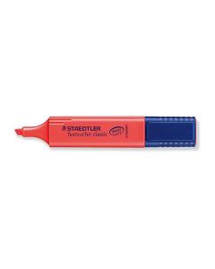 ROTULADOR FLUOR STAEDTLER 364 ROJO CAJA 10UD