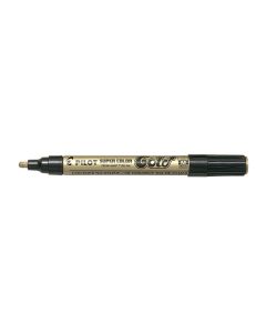 ROTULADOR PERMANENTE PILOT SC-GM PUNTA MEDIA ORO CAJA 12UD