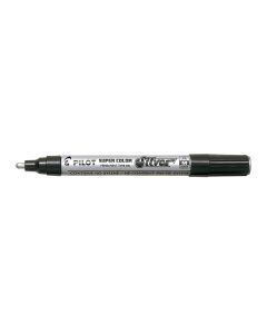 ROTULADOR PERMANENTE PILOT SC-SM PUNTA MEDIA PLATA CAJA 12UD