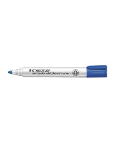 ROTULADOR PIZARRA BLANCA LUMOCOLOR 351 2MM PUNTA REDONDA AZUL CAJA 10UD
