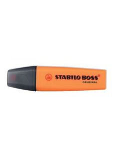 ROTULADOR FLUOR STABILO BOSS NARANJA CAJA 10UD