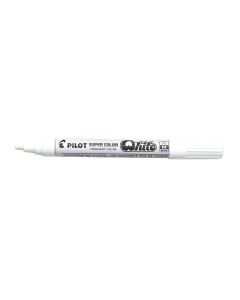 ROTULADOR PERMANENTE PILOT SC-PM PUNTA MEDIA BLANCO CAJA 12UD