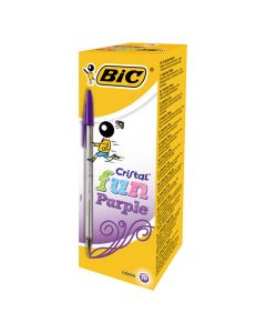 BOLIGRAFO BIC LARGE FASHION VIOLETA CAJA 20UD