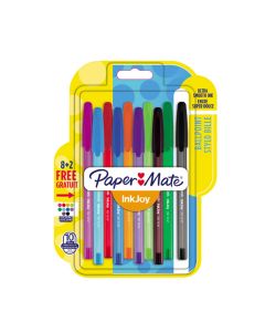 BOLIGRAFO PAPER MATE INKJOY 100 SURTIDO BLISTER 8+2UD