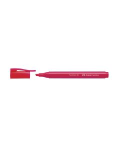 ROTULADOR FLUOR FABER CASTELL TEXTLINER 38 ROJO CAJA 10UD