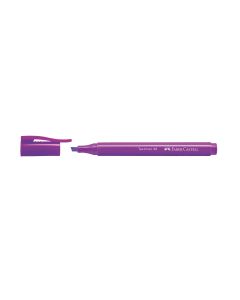 ROTULADOR FLUOR FABER CASTELL TEXTLINER 38 VIOLETA CAJA 10UD