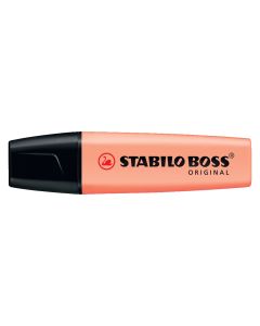 ROTULADOR FLUOR STABILO BOSS PASTEL MELOCOTON CAJA 10UD