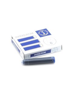 TINTA CARTUCHOS INOXCROM AZUL CAJA 6UD