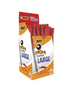 BOLIGRAFO BIC LARGE ROJO CAJA 50UD