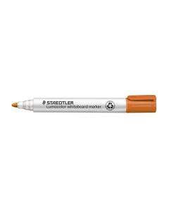ROTULADOR PIZARRA BLANCA LUMOCOLOR 351 2MM PUNTA REDONDA NARANJA CAJA 10UD
