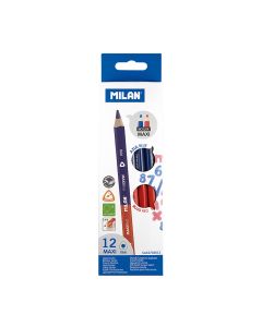 LAPIZ BICOLOR MILAN MAXI CAJA 12UD