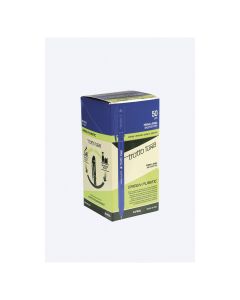 BOLIGRAFO TRATTO 1 GREEN PLASTIC AZUL CAJA 50UD