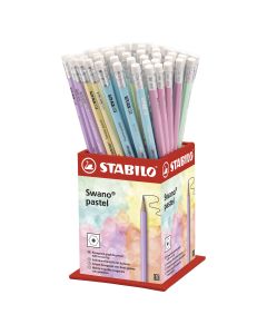 LAPIZ GRAFITO STABILO SWANO PASTEL EXPOSITOR 72UD